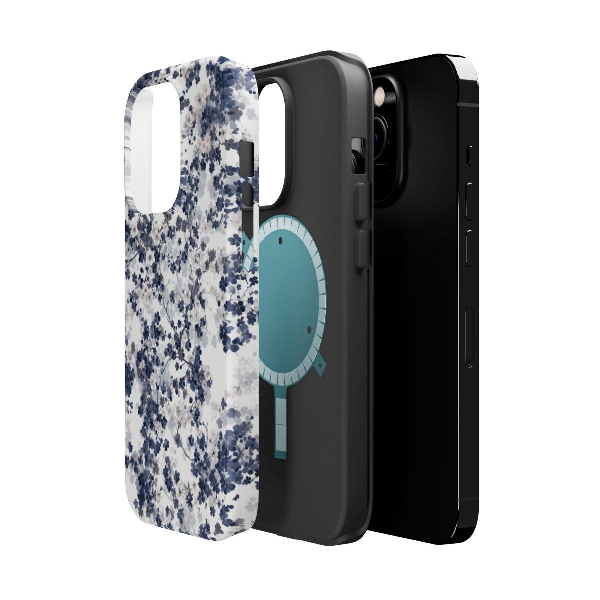 iPhone Case- White Blossom Pattern.