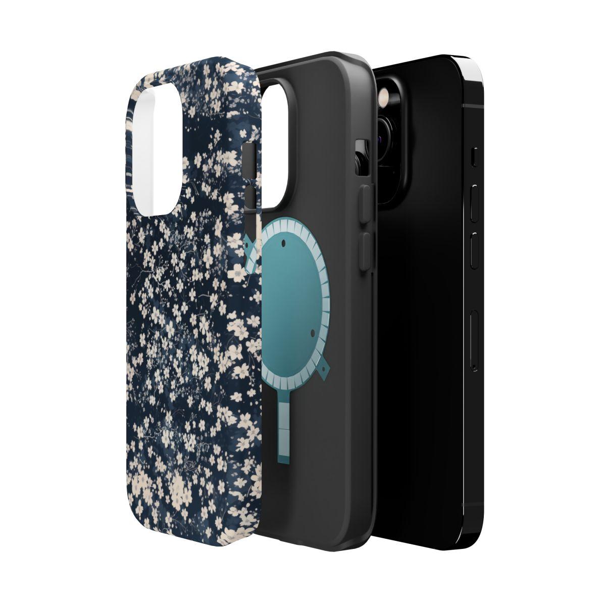 iPhone Case- Cherry Blossom Blue.