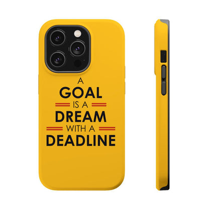 iPhone Case- Goals And Dreams Yellowish.