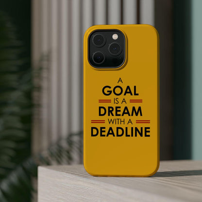 iPhone Case- Goals And Dreams Yellowish.