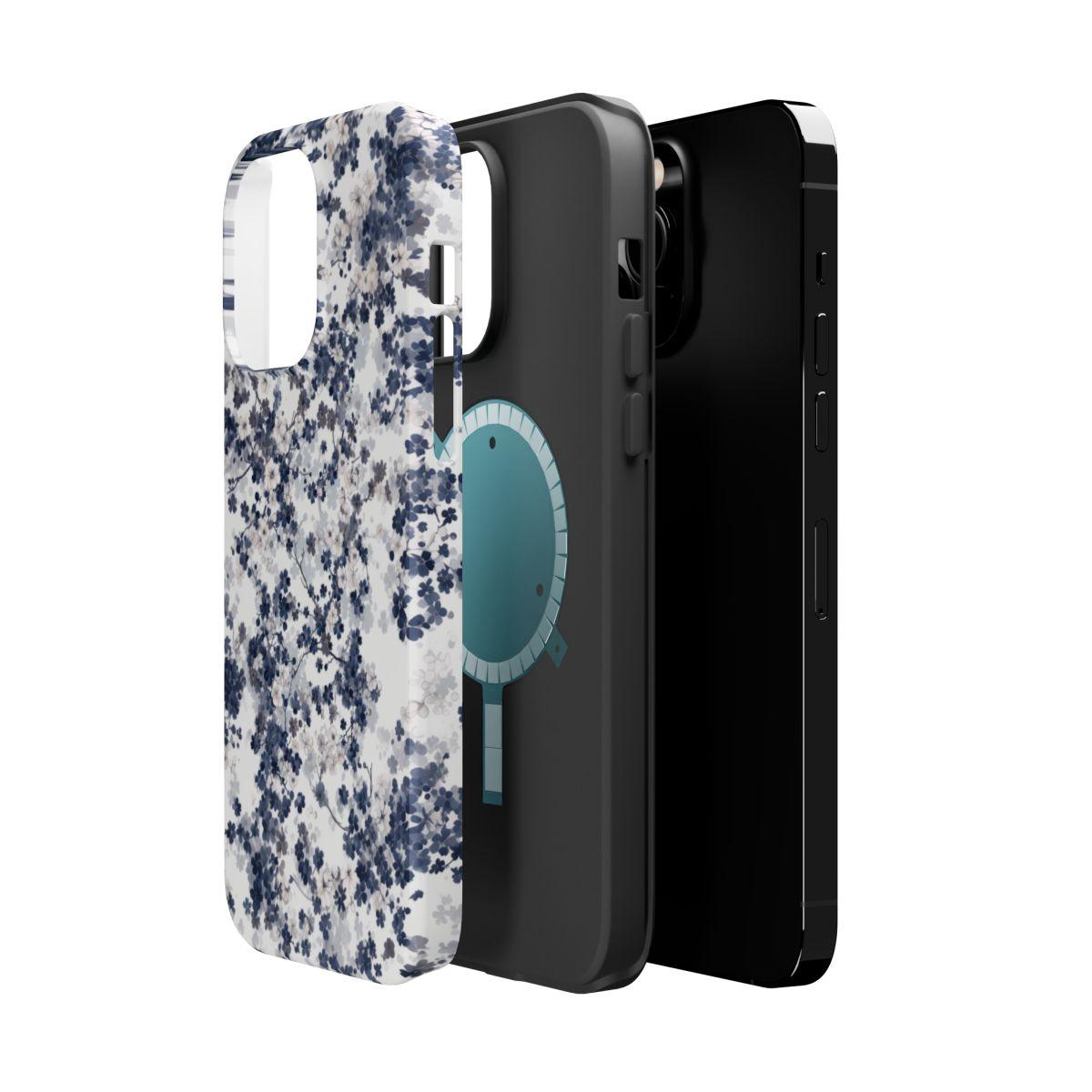 iPhone Case- White Blossom Pattern.