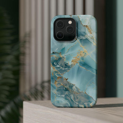 iPhone Case - Gold Grains Marble.