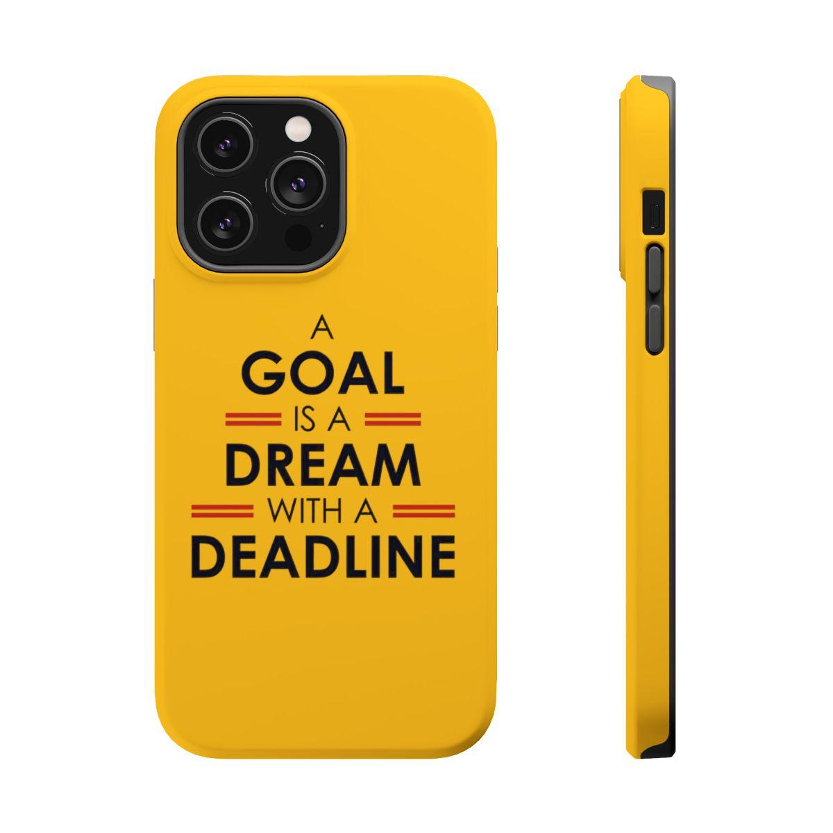 iPhone Case- Goals And Dreams Yellowish.