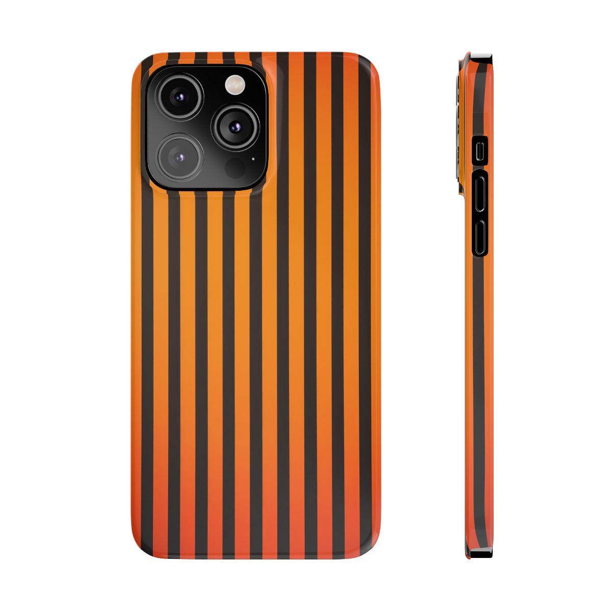 iPhone Case- Subtle Orange Stripes