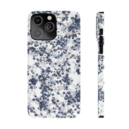 iPhone Case- White Blossom Pattern