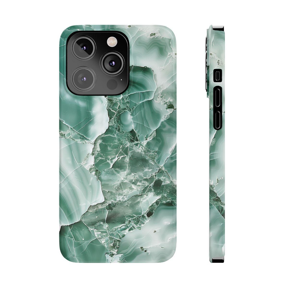 iPhone Case - Greenish Marble