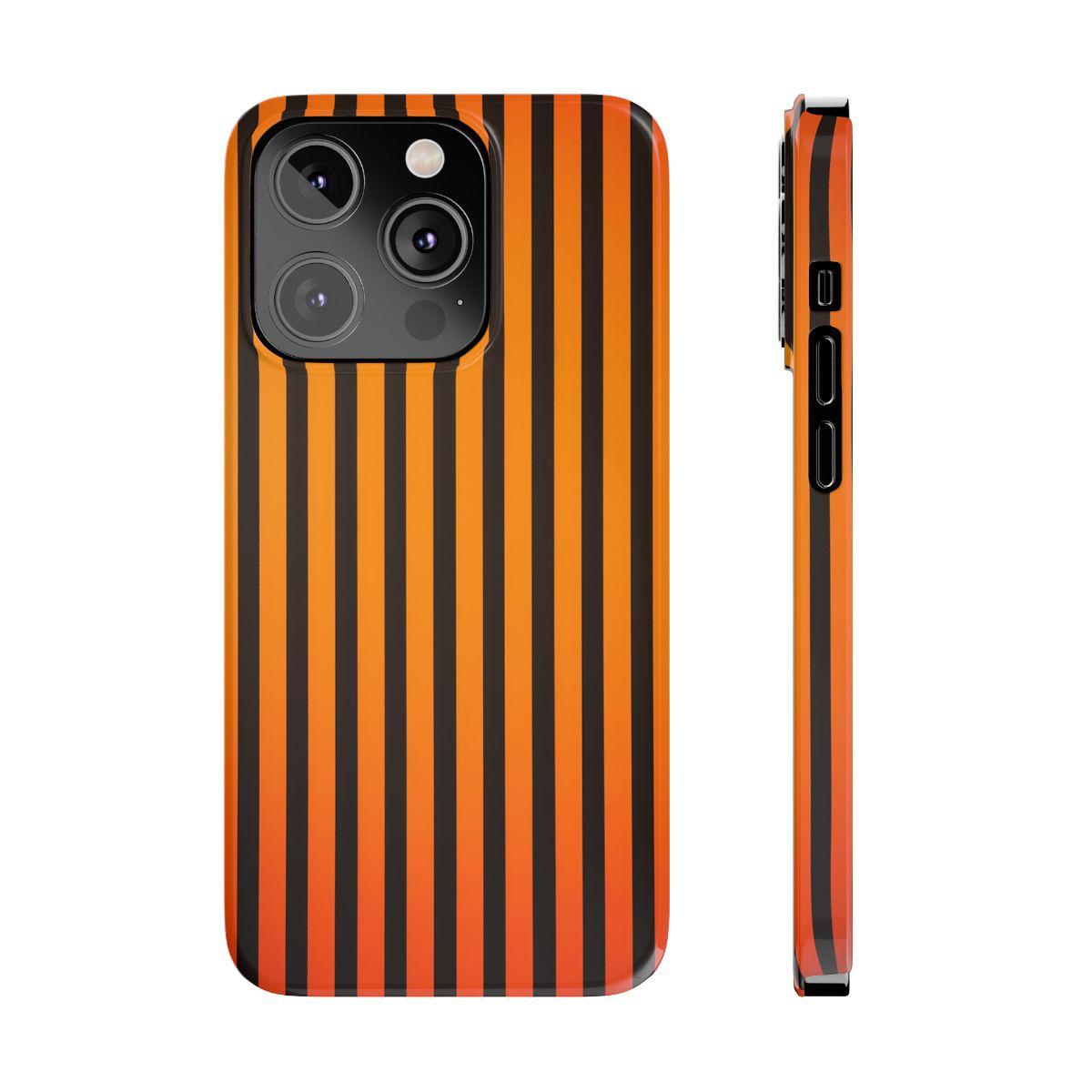 iPhone Case- Subtle Orange Stripes