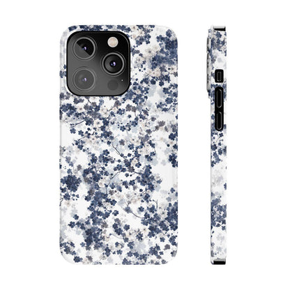 iPhone Case- White Blossom Pattern