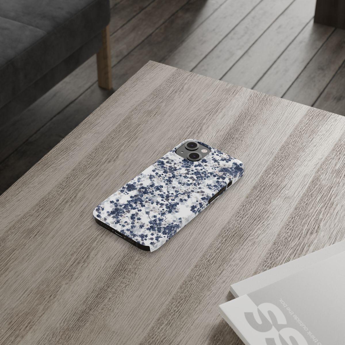 iPhone Case- White Blossom Pattern