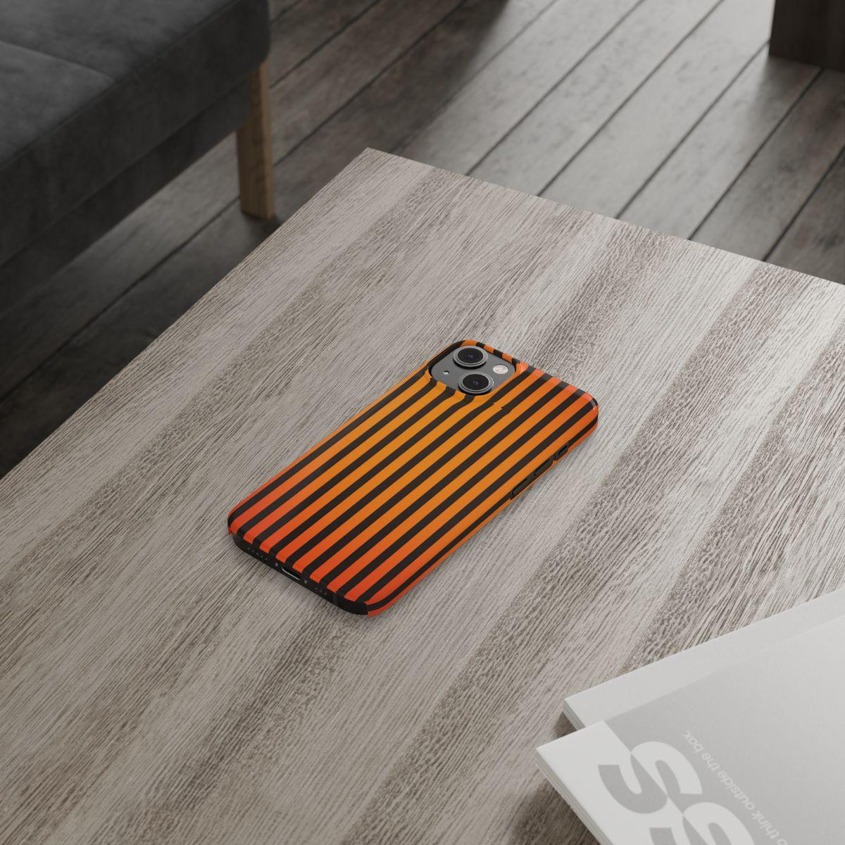 iPhone Case- Subtle Orange Stripes