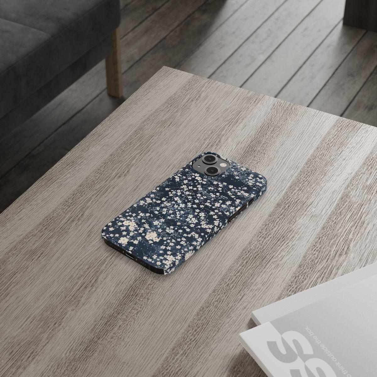 iPhone Case- Cherry Blossom Blue