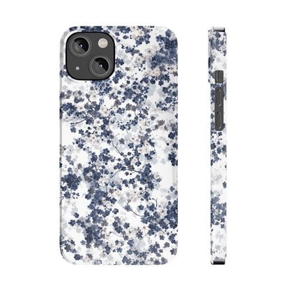 iPhone Case- White Blossom Pattern