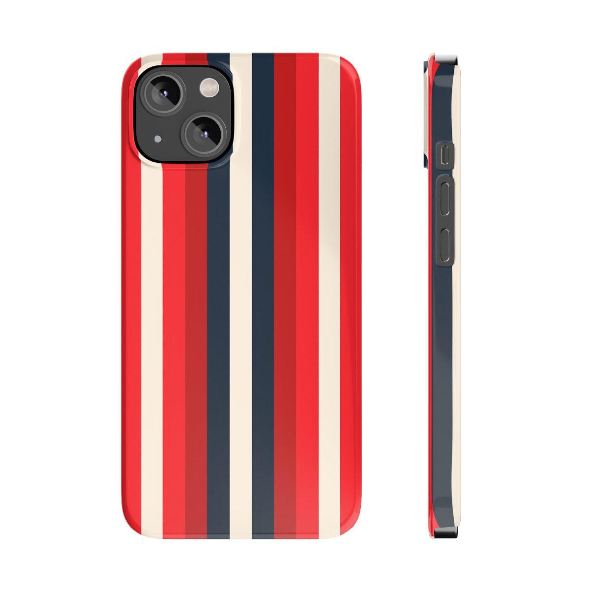 iPhone Case- Bold Red Stripes