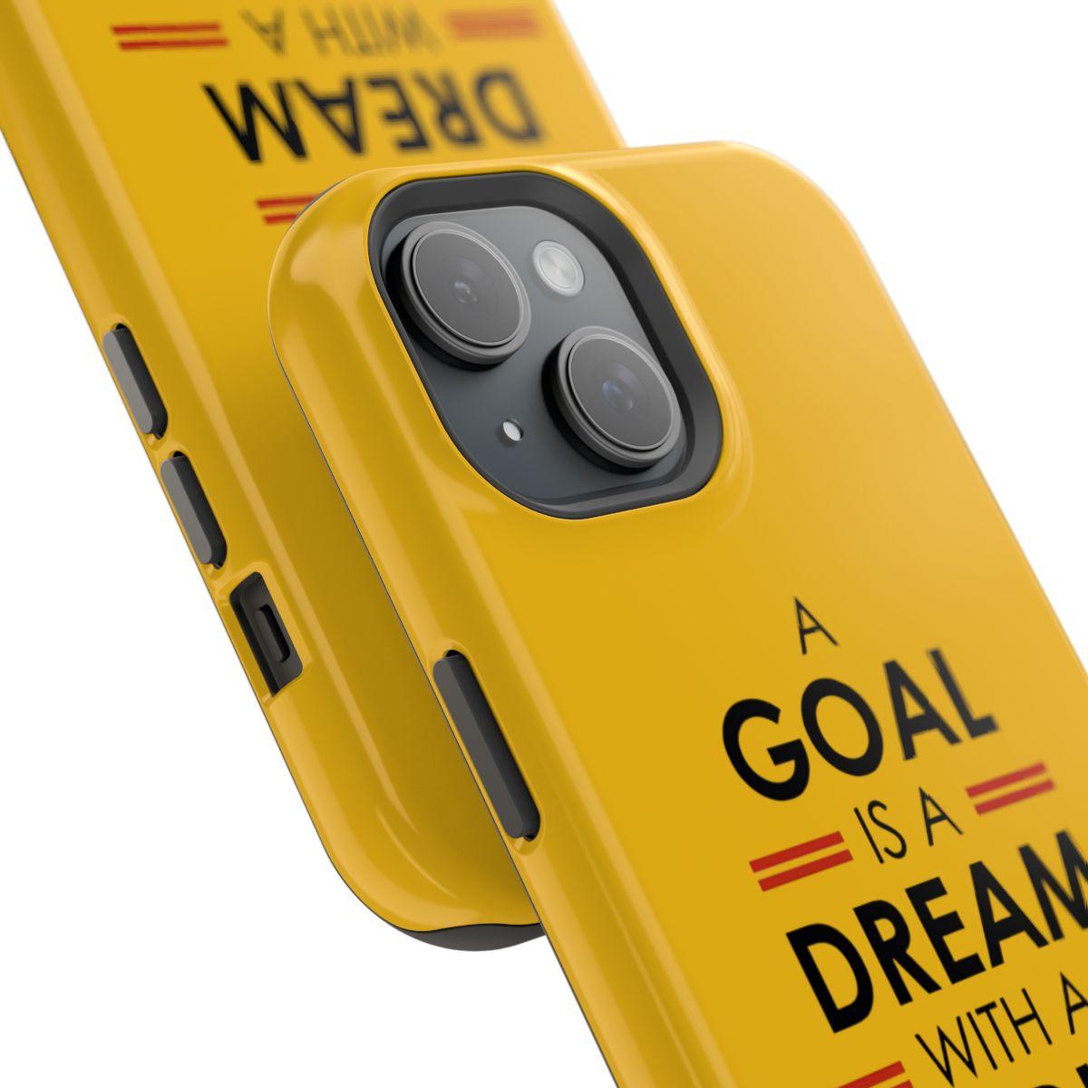 iPhone Case- Goals And Dreams Yellowish.