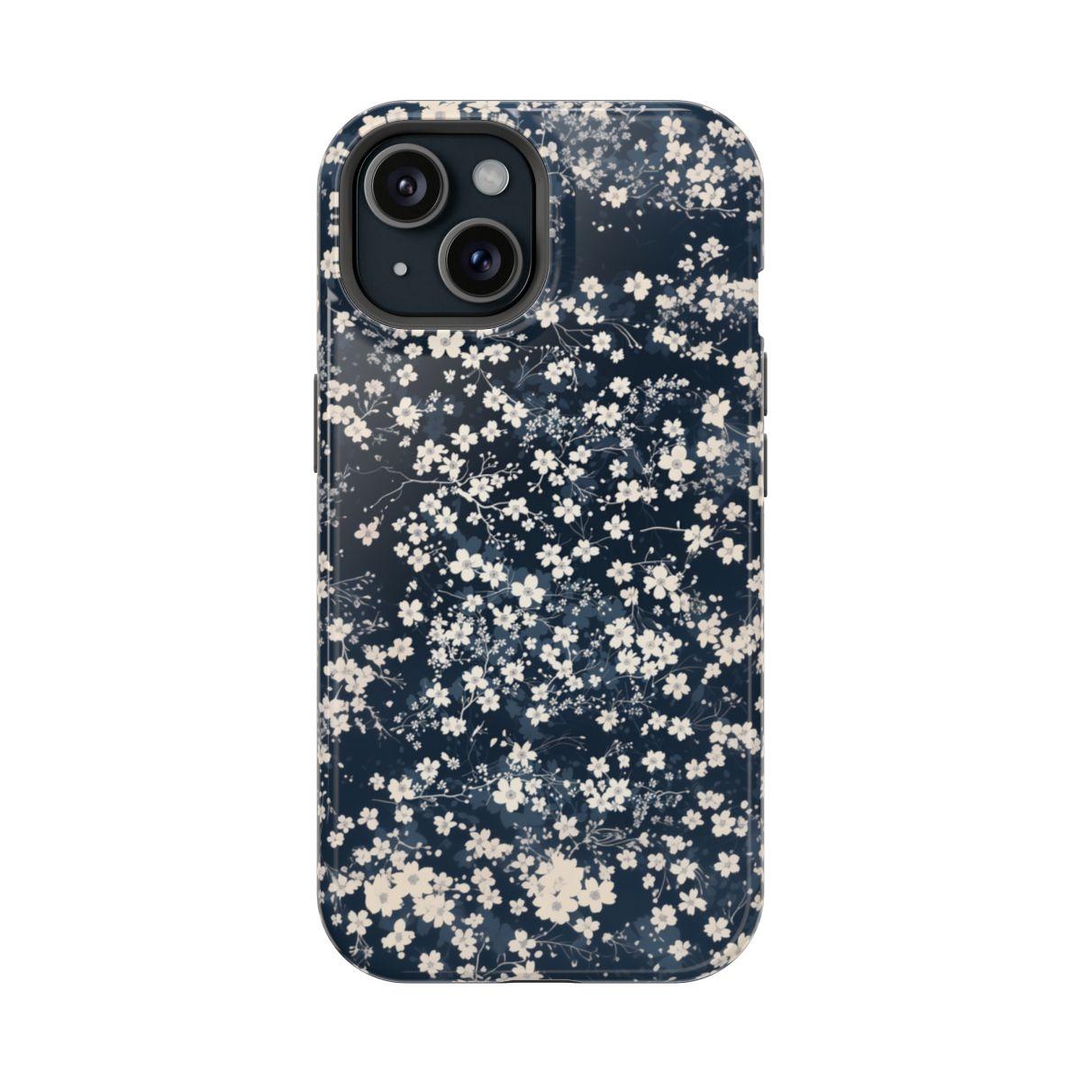 iPhone Case- Cherry Blossom Blue.