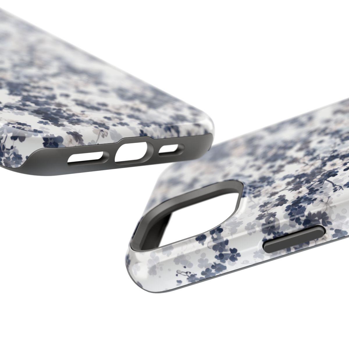 iPhone Case- White Blossom Pattern.