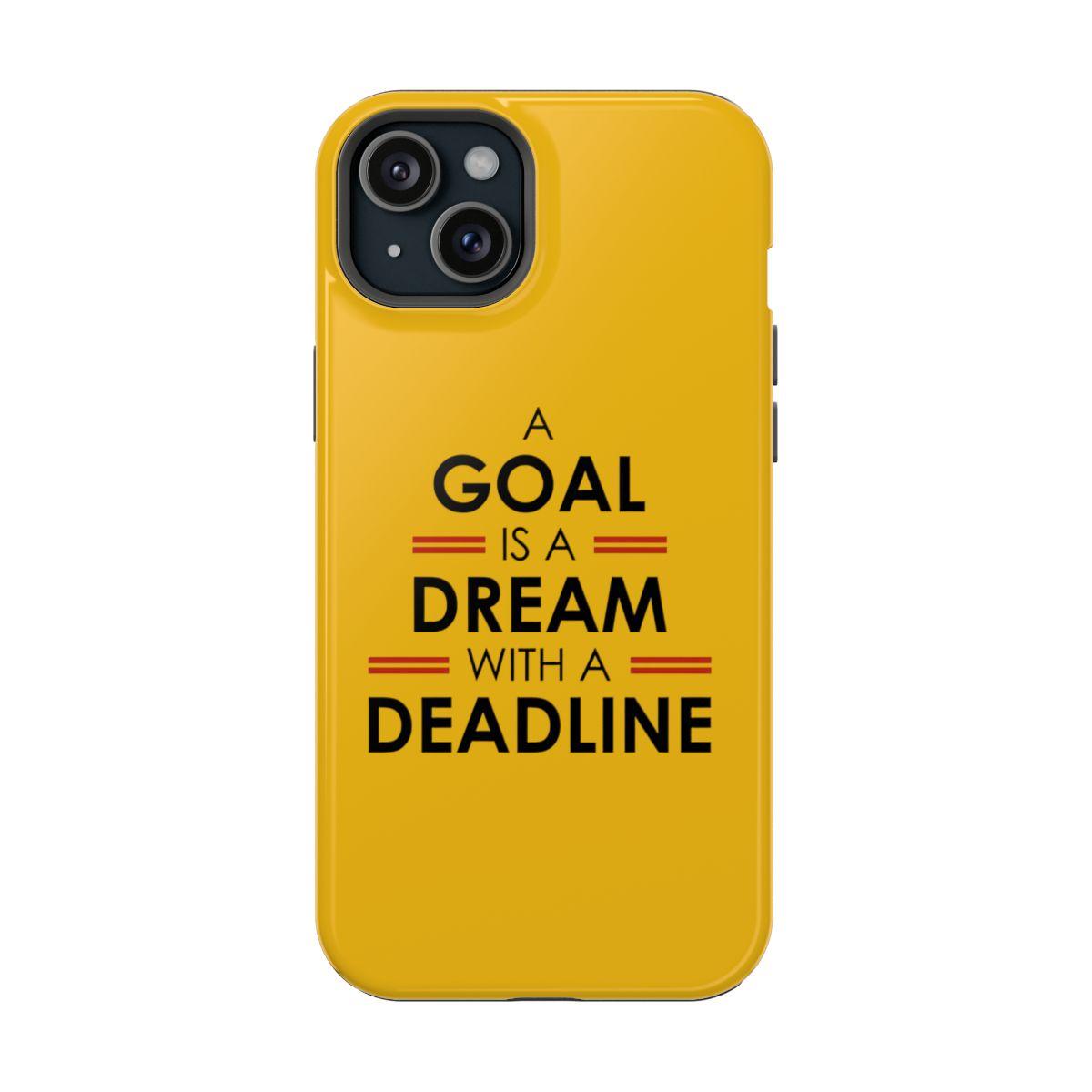 iPhone Case- Goals And Dreams Yellowish.