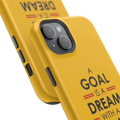 iPhone Case- Goals And Dreams Yellowish.