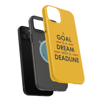 iPhone Case- Goals And Dreams Yellowish.