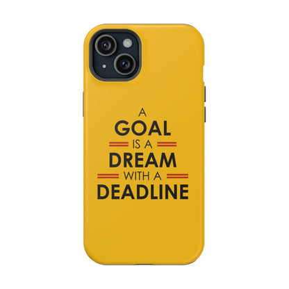 iPhone Case- Goals And Dreams Yellowish.