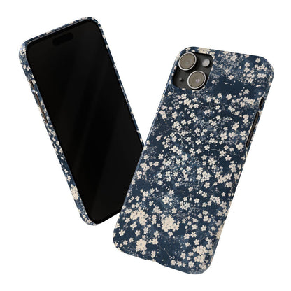 iPhone Case- Cherry Blossom Blue