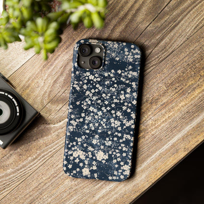 iPhone Case- Cherry Blossom Blue