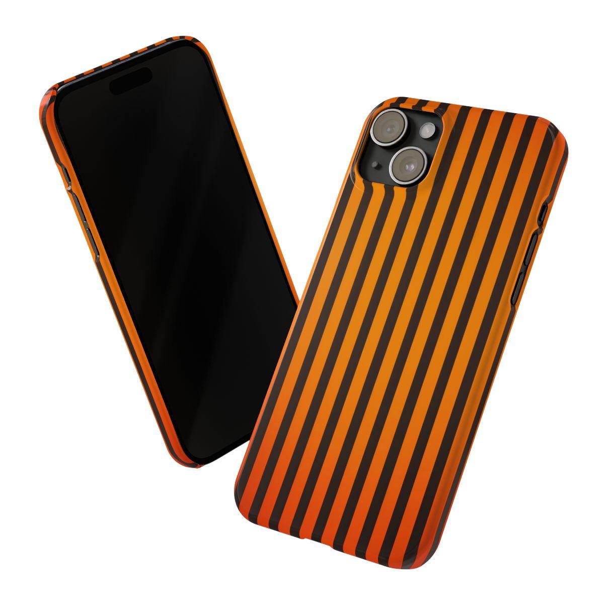 iPhone Case- Subtle Orange Stripes