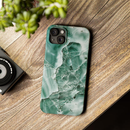 iPhone Case - Greenish Marble