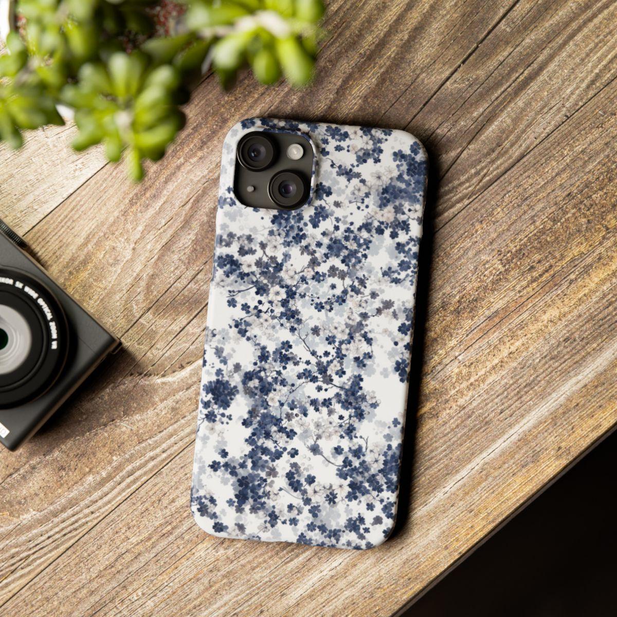 iPhone Case- White Blossom Pattern