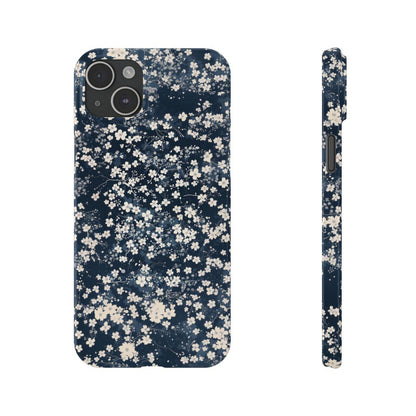 iPhone Case- Cherry Blossom Blue