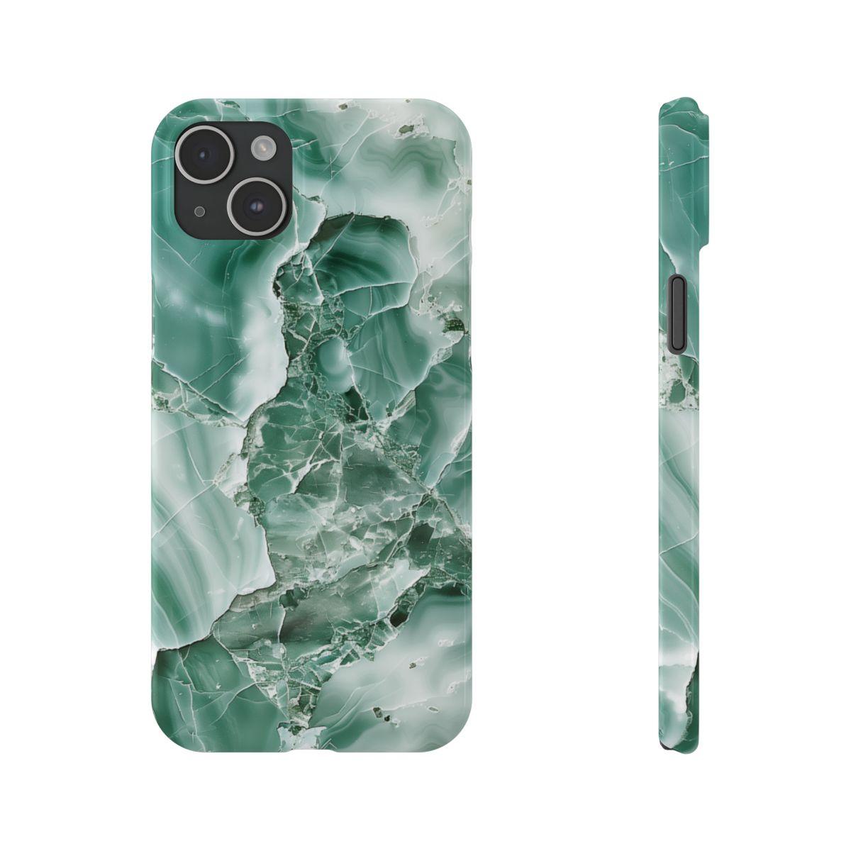 iPhone Case - Greenish Marble