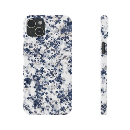 iPhone Case- White Blossom Pattern