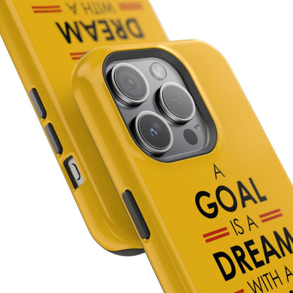 iPhone Case- Goals And Dreams Yellowish.