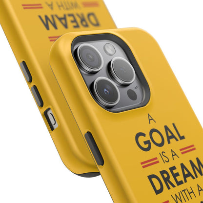 iPhone Case- Goals And Dreams Yellowish.