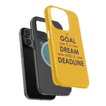 iPhone Case- Goals And Dreams Yellowish.