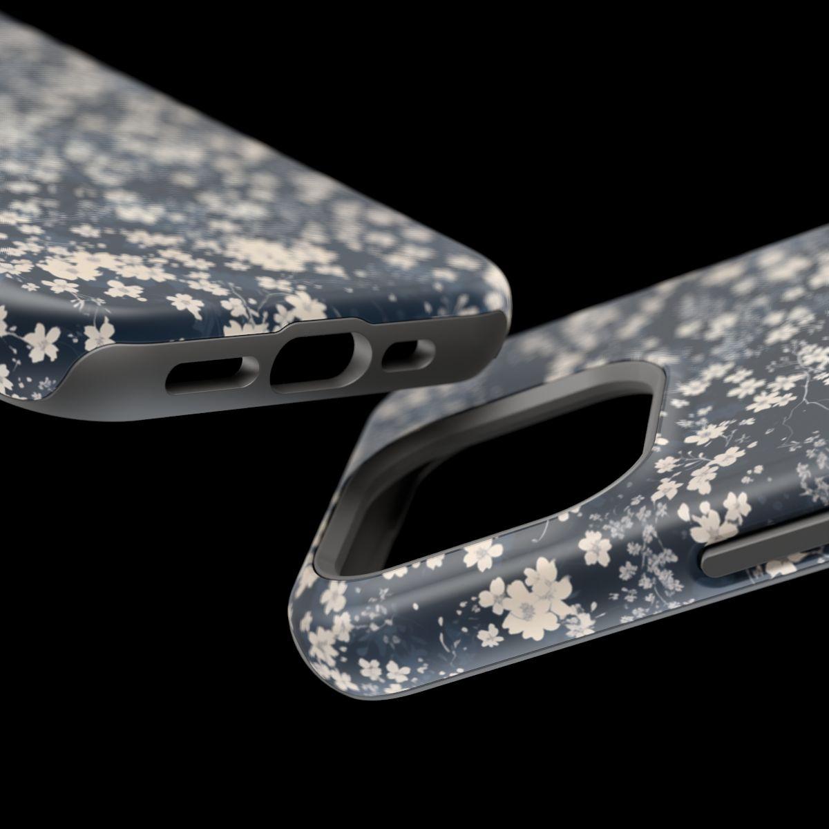 iPhone Case- Cherry Blossom Blue.