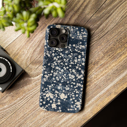 iPhone Case- Cherry Blossom Blue