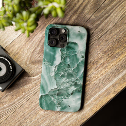 iPhone Case - Greenish Marble