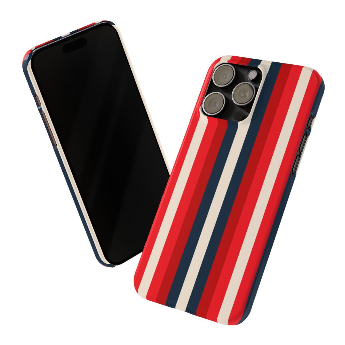 iPhone Case- Bold Red Stripes