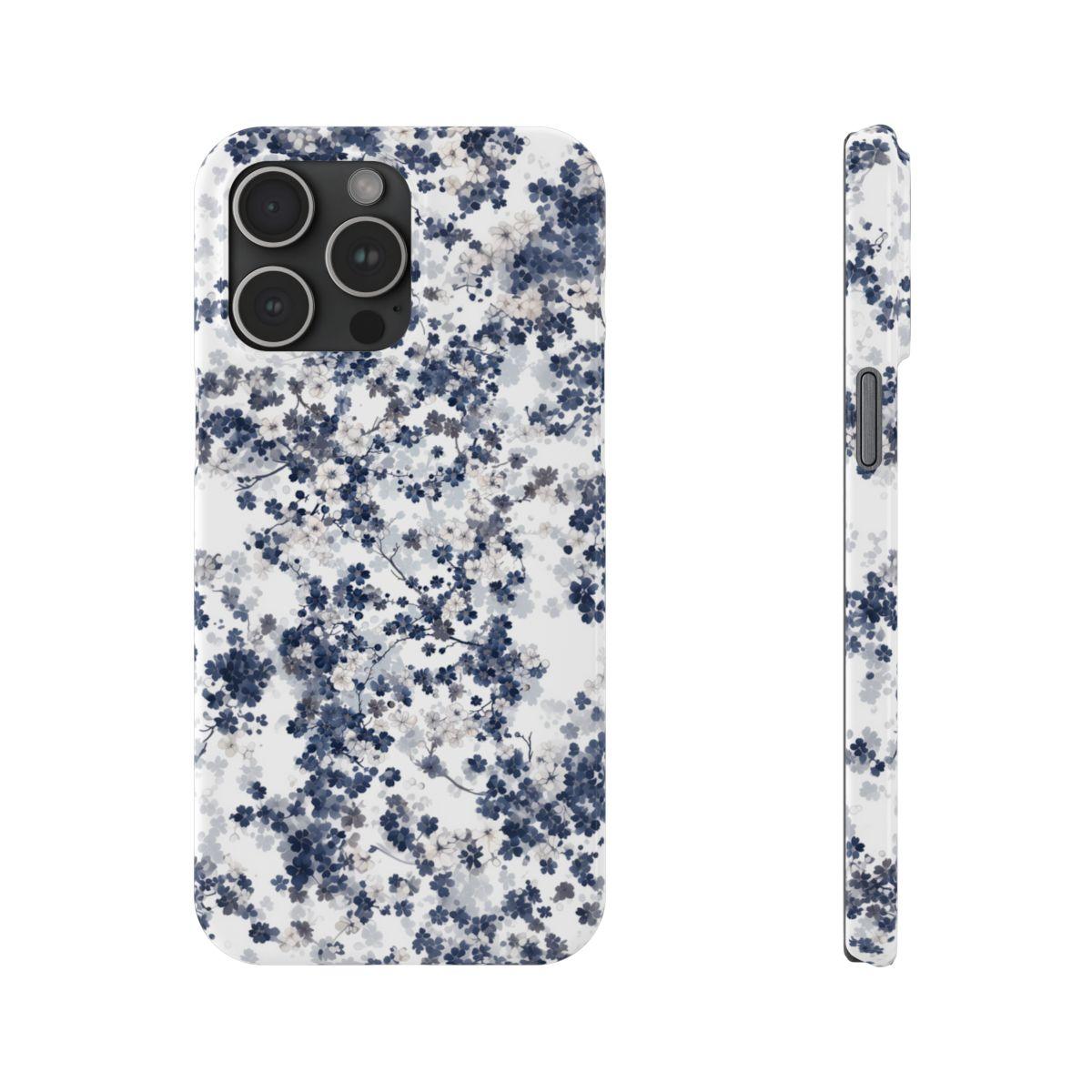 iPhone Case- White Blossom Pattern