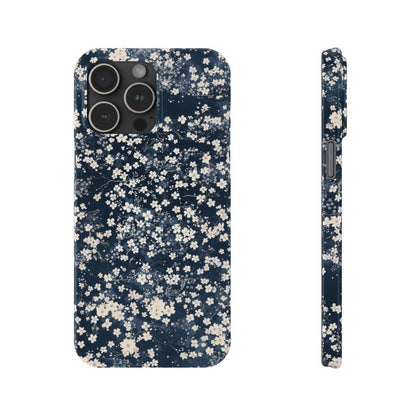 iPhone Case- Cherry Blossom Blue