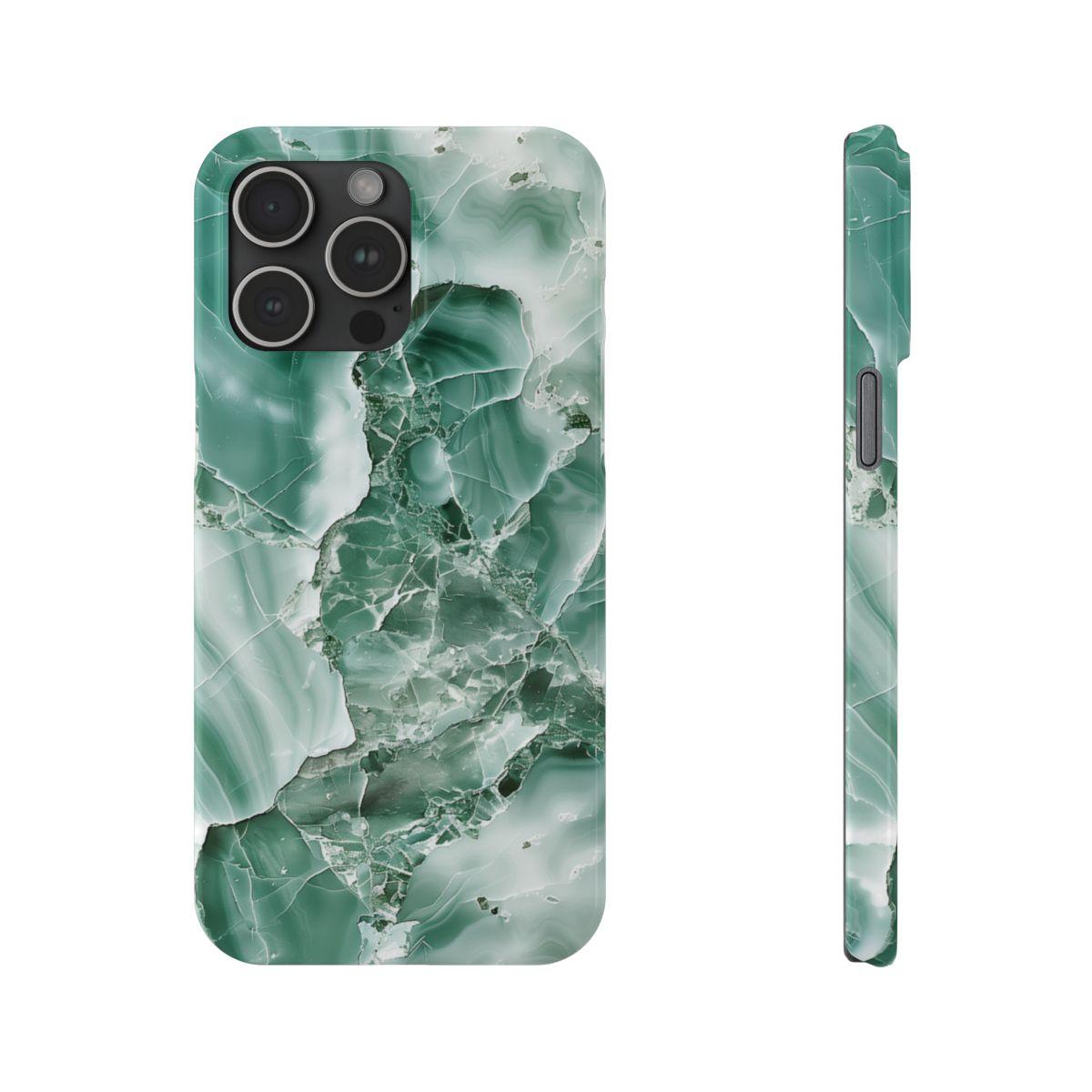 iPhone Case - Greenish Marble