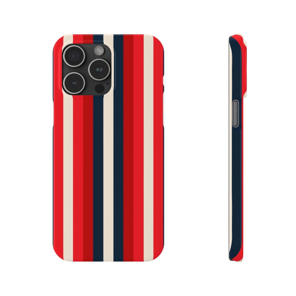 iPhone Case- Bold Red Stripes