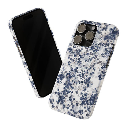 iPhone Case- White Blossom Pattern