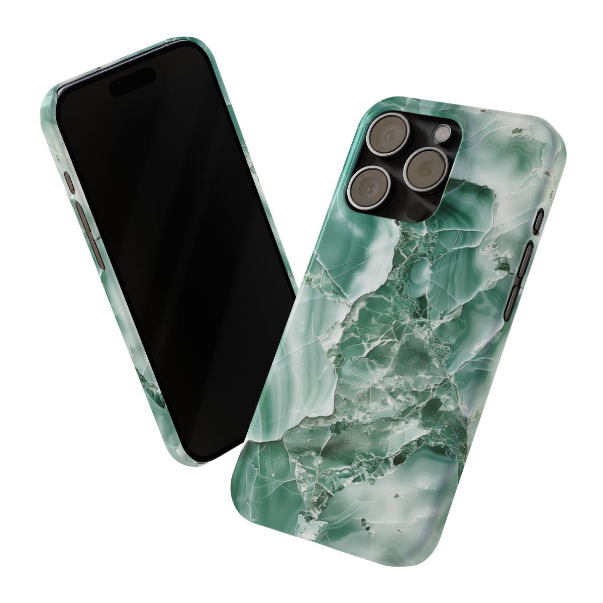 iPhone Case - Greenish Marble