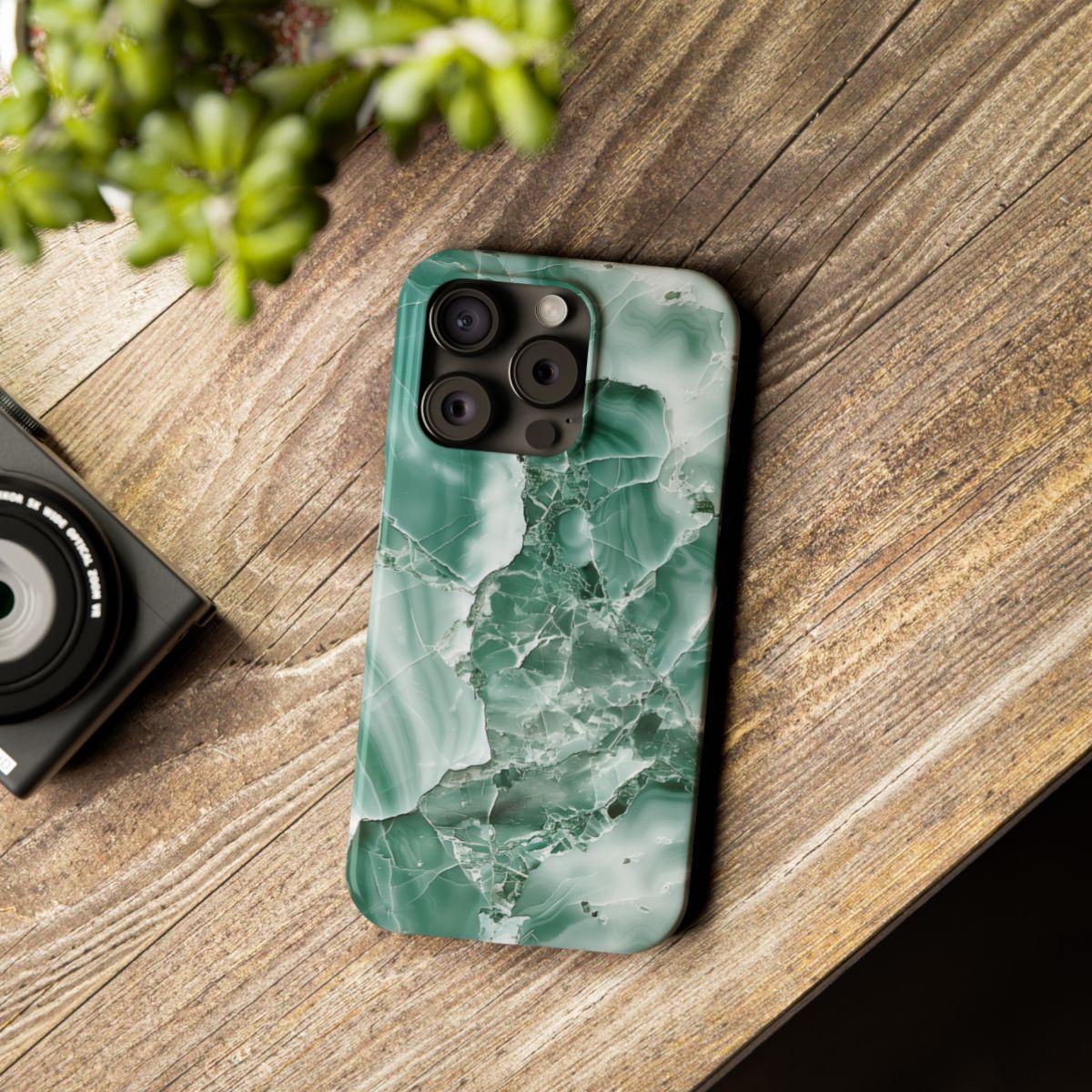 iPhone Case - Greenish Marble