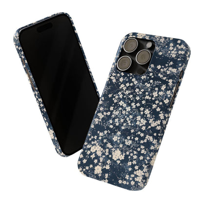 iPhone Case- Cherry Blossom Blue