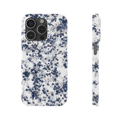 iPhone Case- White Blossom Pattern