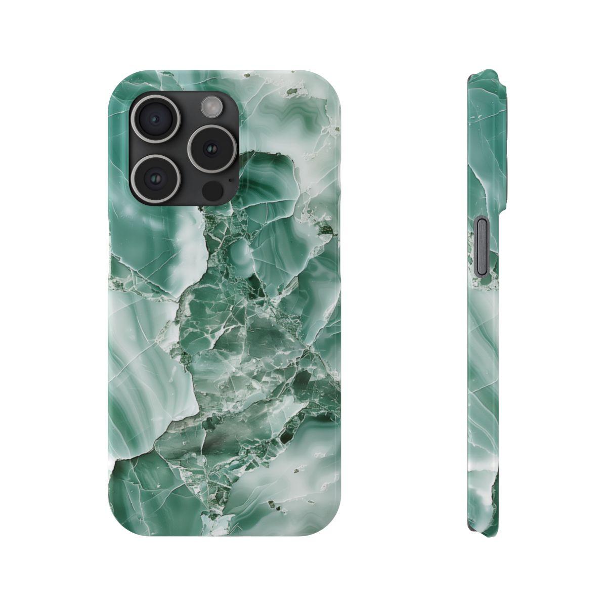 iPhone Case - Greenish Marble