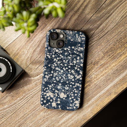 iPhone Case- Cherry Blossom Blue